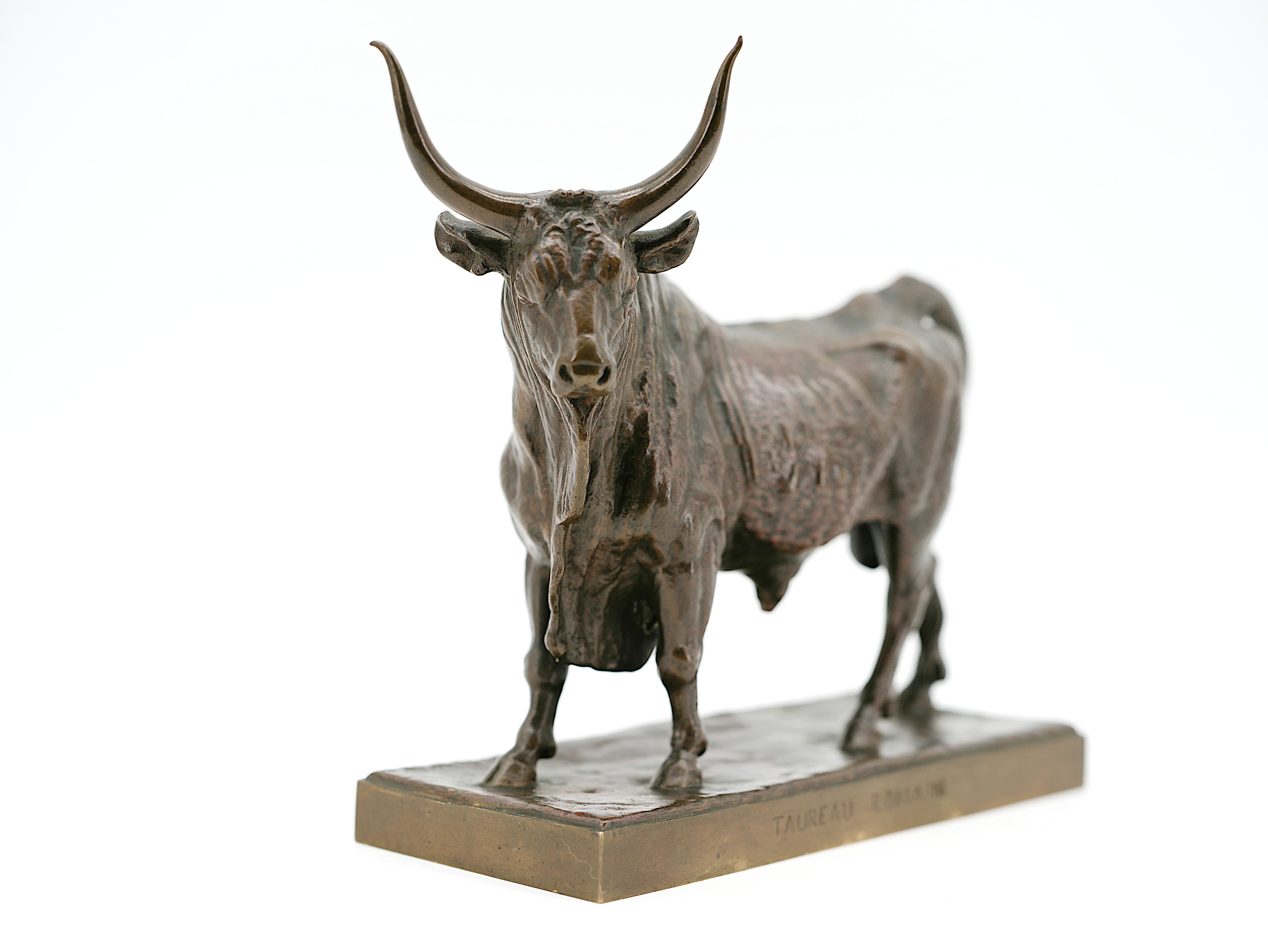 Auguste Clésinger (francese, 1814-1883)  Roman Bull, 1858  Scultura in bronzo in vendita 7