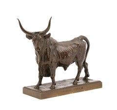 Auguste Clésinger (francés, 1814-1883)  Toro Romano, 1858  Escultura de bronce