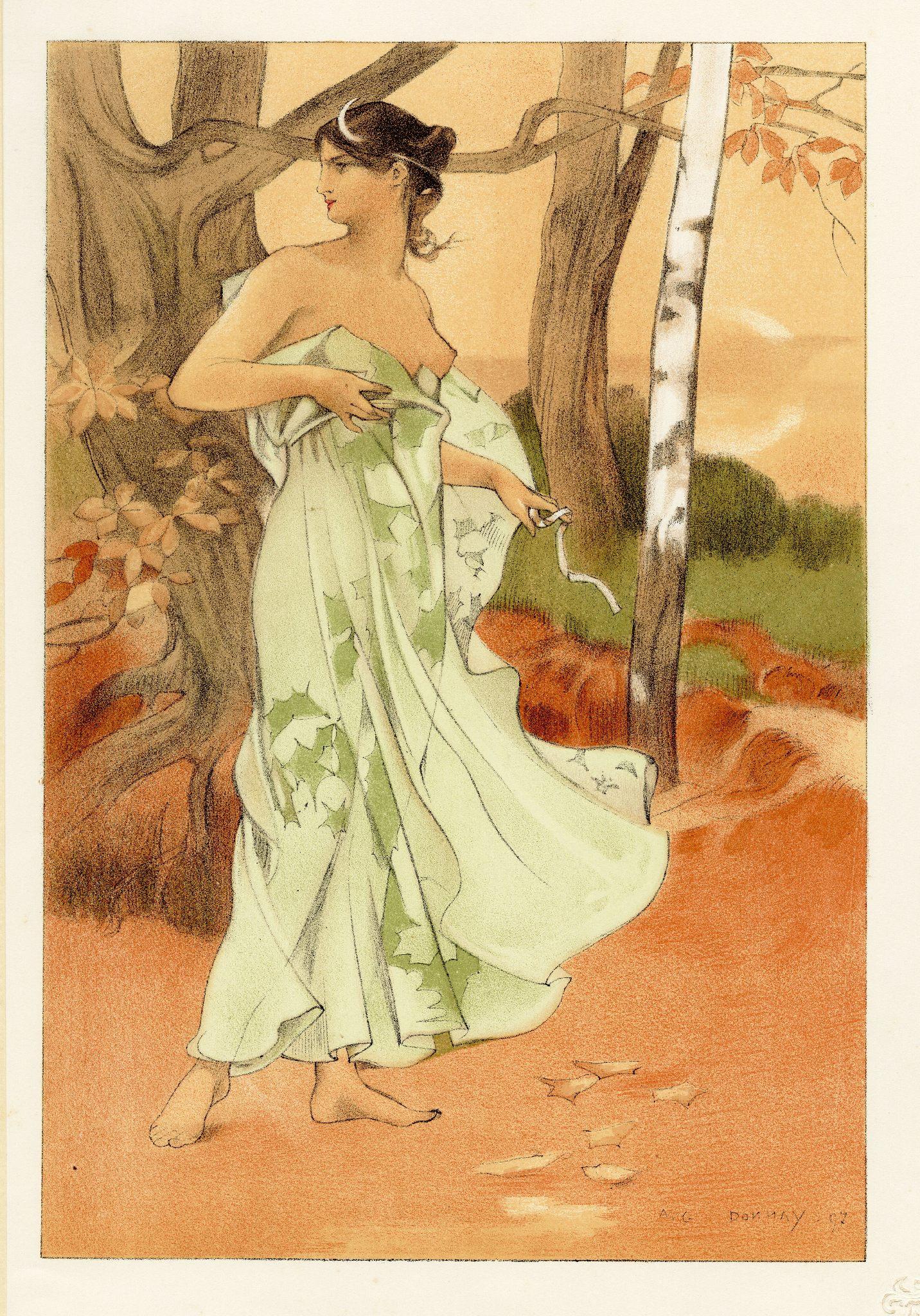 Auguste Donnay Nude Print – Artemis