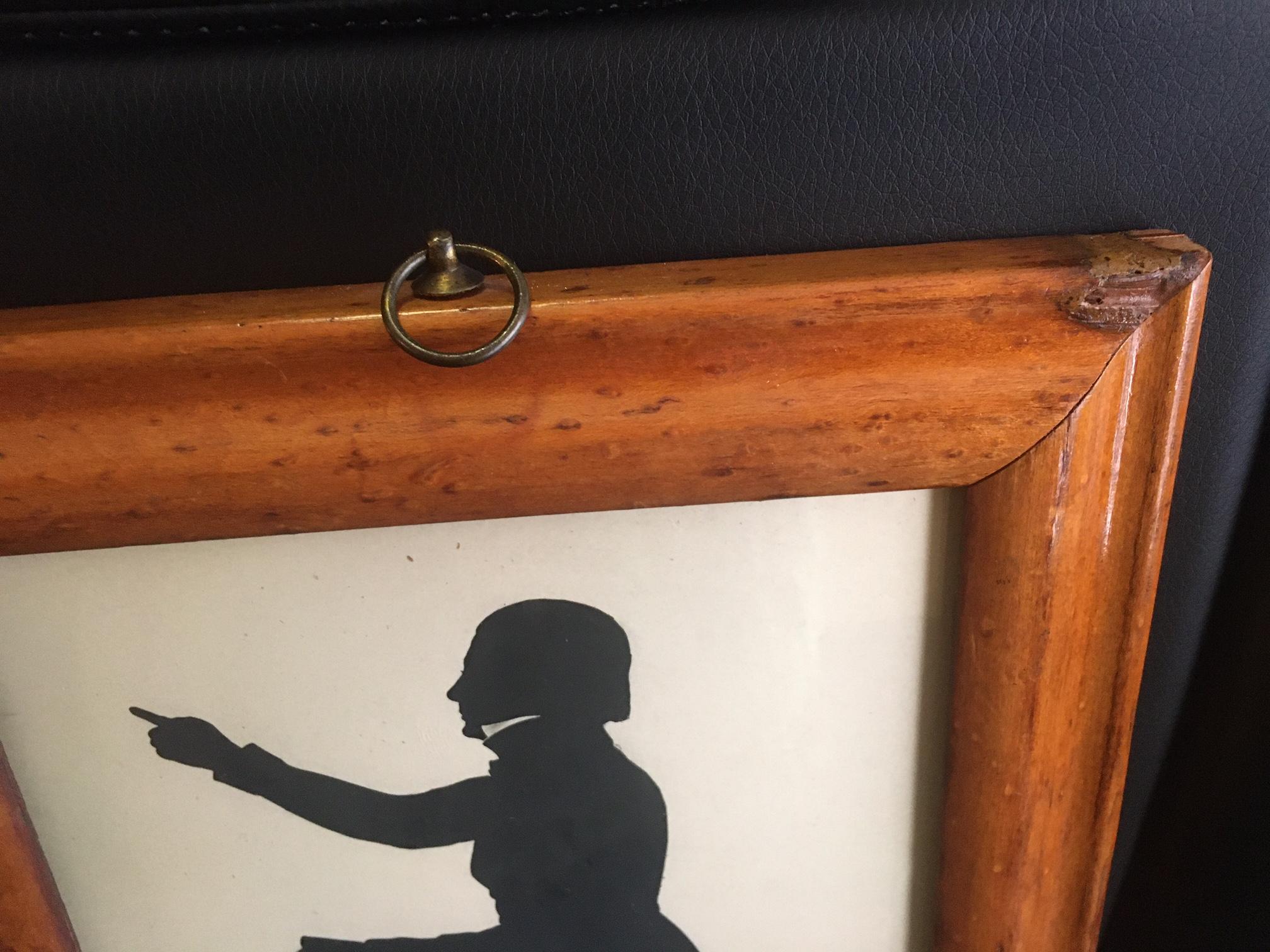 Silhouette by Auguste Edouart French Artist 1841 of Rev. R. C. Waterston Boston In Good Condition In Savannah, GA