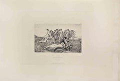 Ronde Antique - Etching by Auguste Feyen Perrin - 1860s