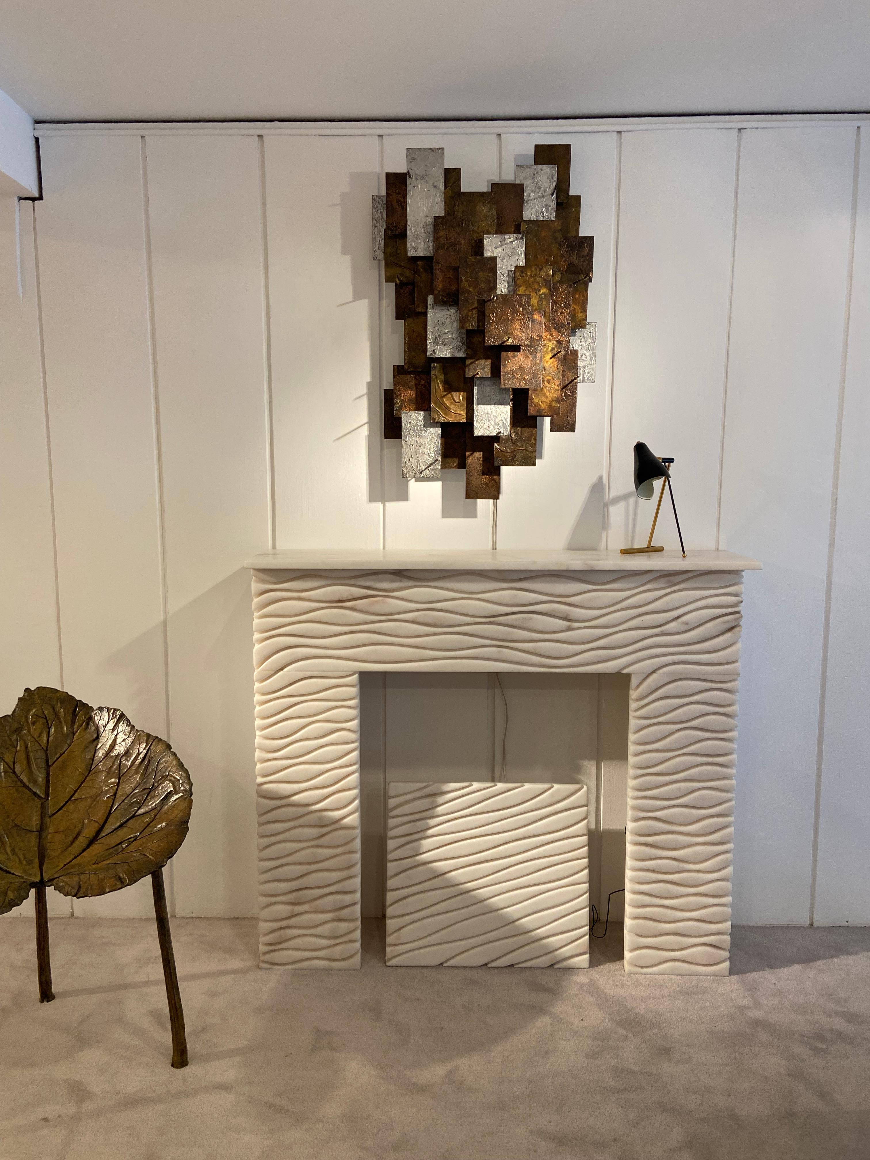 Auguste Fix – Brutalist Wall Lamp, Signed, France, circa 1960 In Good Condition For Sale In Saint-Ouen, FR