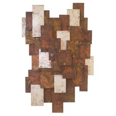 Auguste Fix – Brutalist Wall Lamp, Signed, France, circa 1960