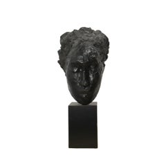 Auguste Garufi Head Sculpture, Vintage Bust, Circa 1986