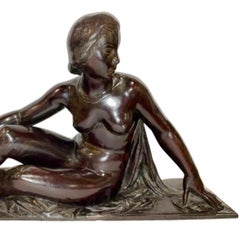 Auguste Gunot, sculpteur français de l'Art déco, modèle féminin de 1924, 1ère édition