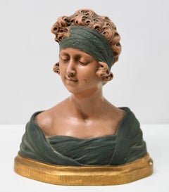 Auguste Henri Carli Bust in Terracotta, France, Belgium, Early 20th Century