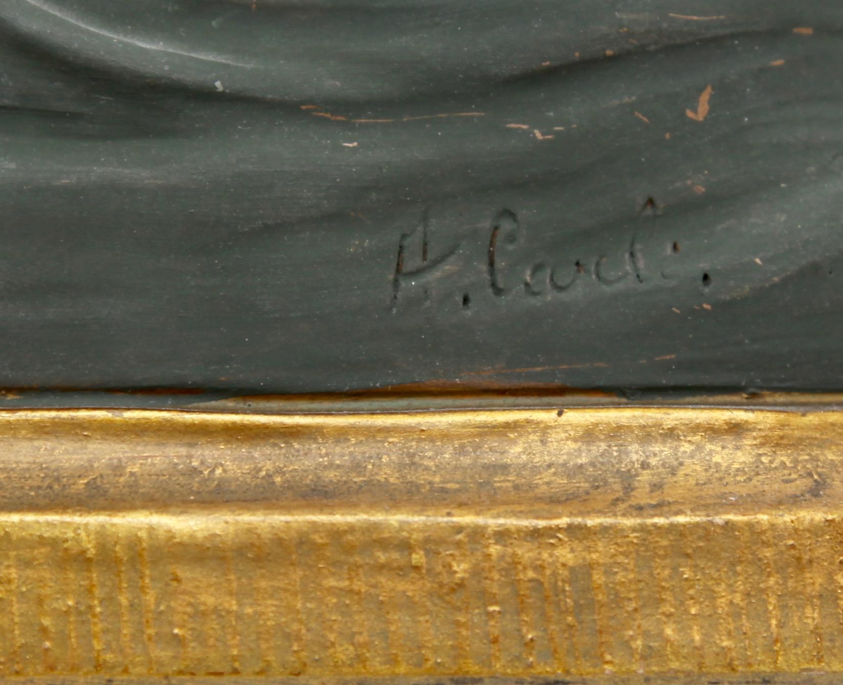 Buste d'Auguste Henri Carli en terre cuite, France, Belgique, début du 20e siècle en vente 3