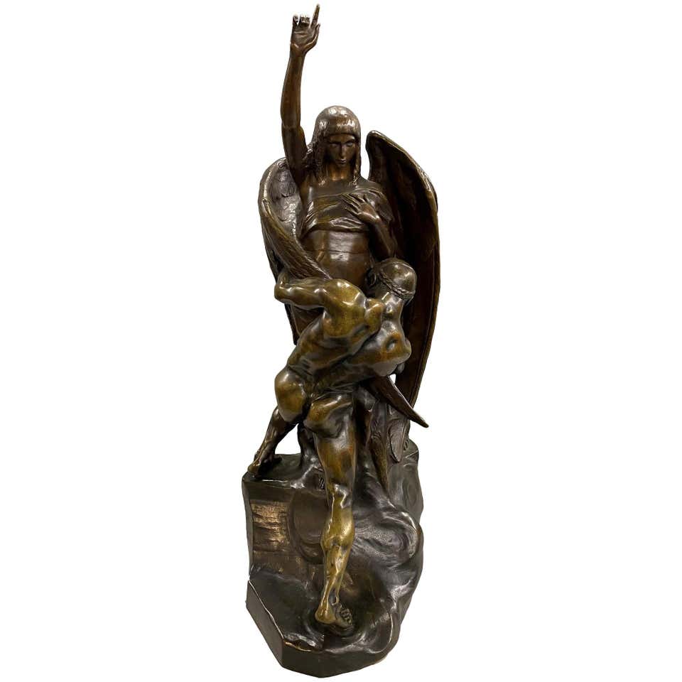 Auguste Henri Carli La Lutte de Jacob Avec L'ange bei 1stDibs