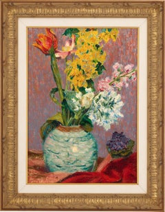 Bouquet de fleurs dans un vase by Auguste Herbin