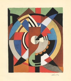 Antique (after) Auguste Herbin - 1929 pochoir
