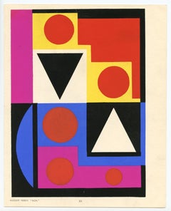 (after) Auguste Herbin - "Non" pochoir