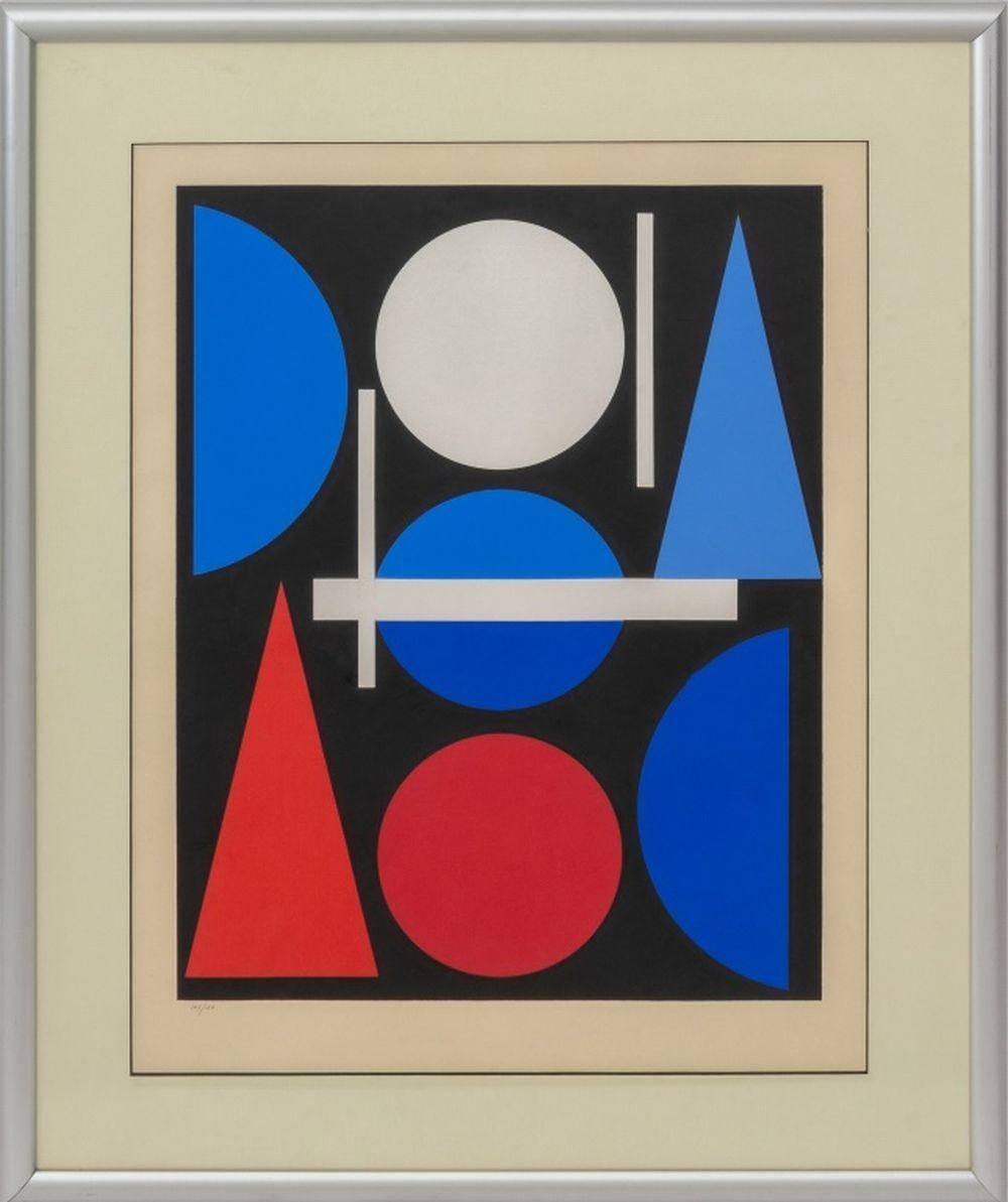 Auguste Herbin Abstract Print - "Nude"