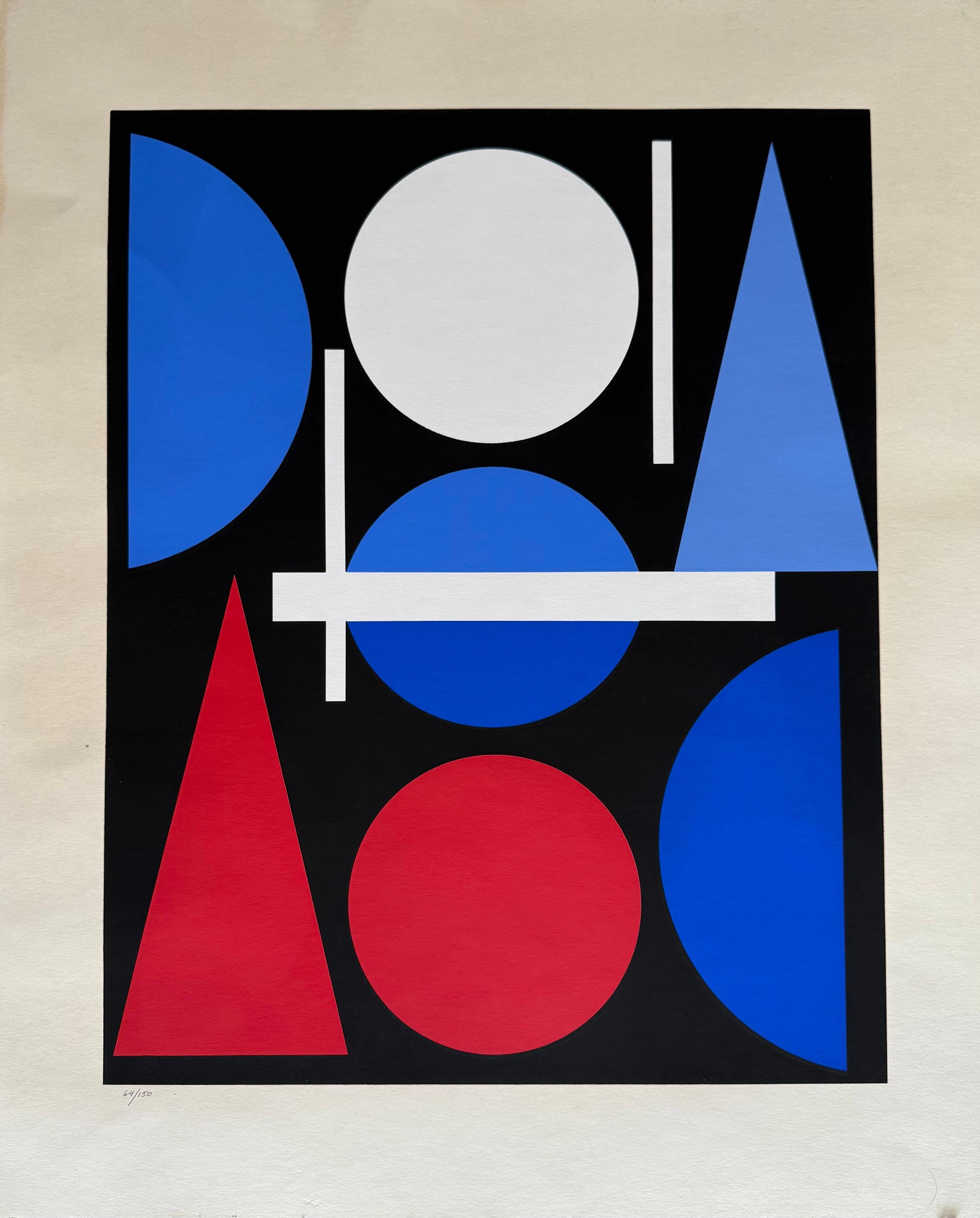 Abstract Print Auguste Herbin - Nue