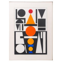 Auguste Herbin "Vin" Screenprint, 1959