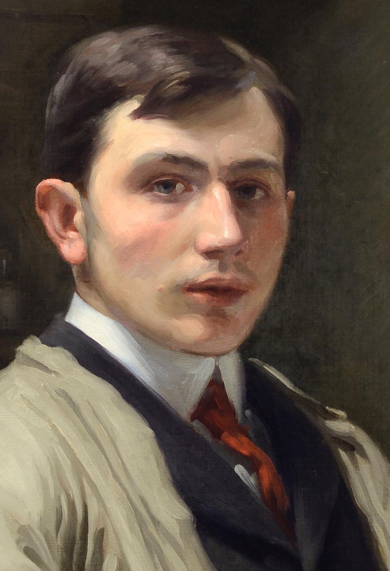 Auguste-Joseph Delécluse
(Roubaix 1855 - Paris 1928)
Portrait of the artist's son, Eugène Delécluse
Oil on canvas
H. 98 cm; W. 116 cm
Signed lower right
1903

Exhibition: 1903, Salon of the Société Nationale des Beaux-Arts, booklet no. 408, titled