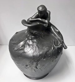 Auguste Ledru Art Nouveau Ewer Vase, circa 1895