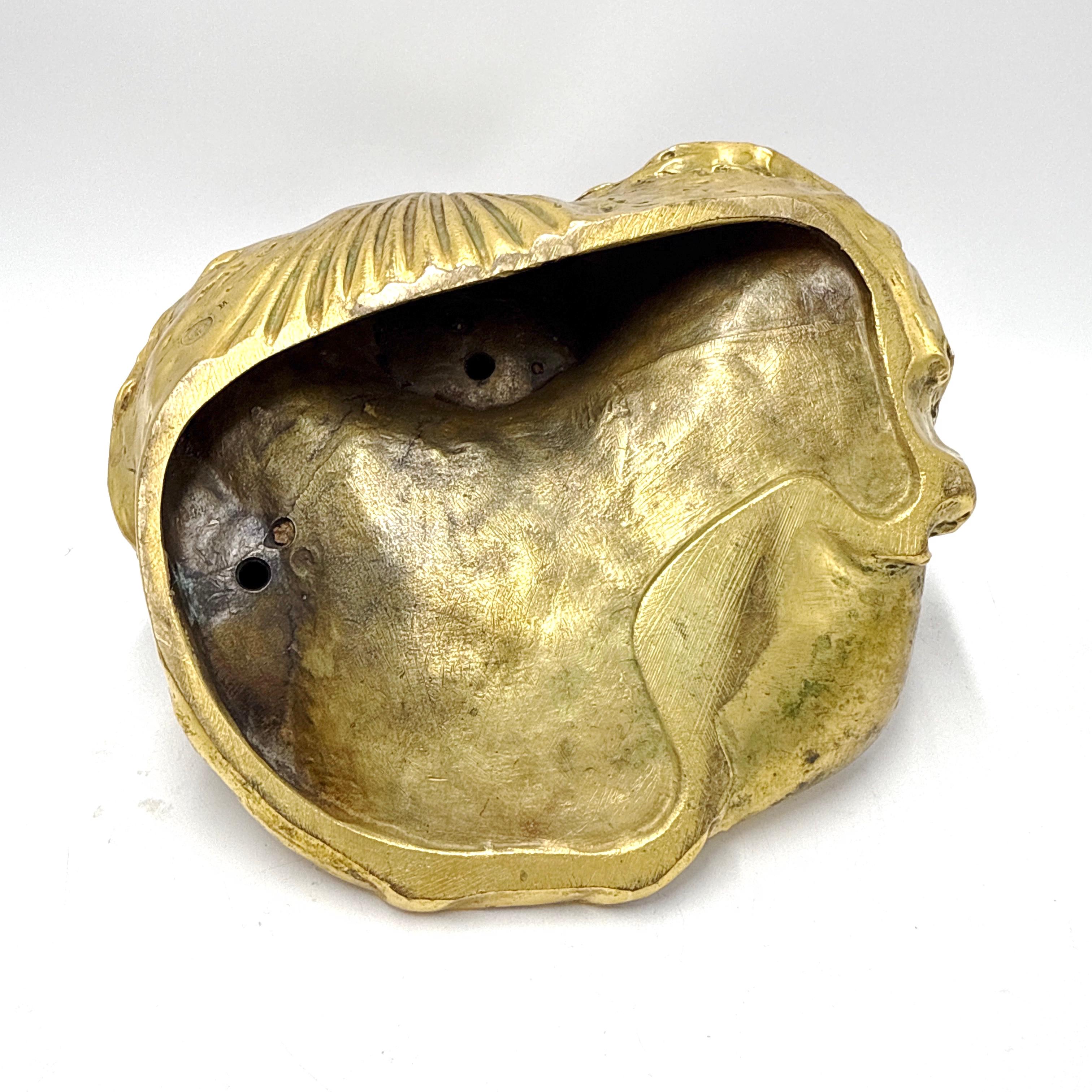 Auguste Ledru (francese, 1860-1902) Calamaio. Bronzo dorato - Fonderia Susse Frères in vendita 6