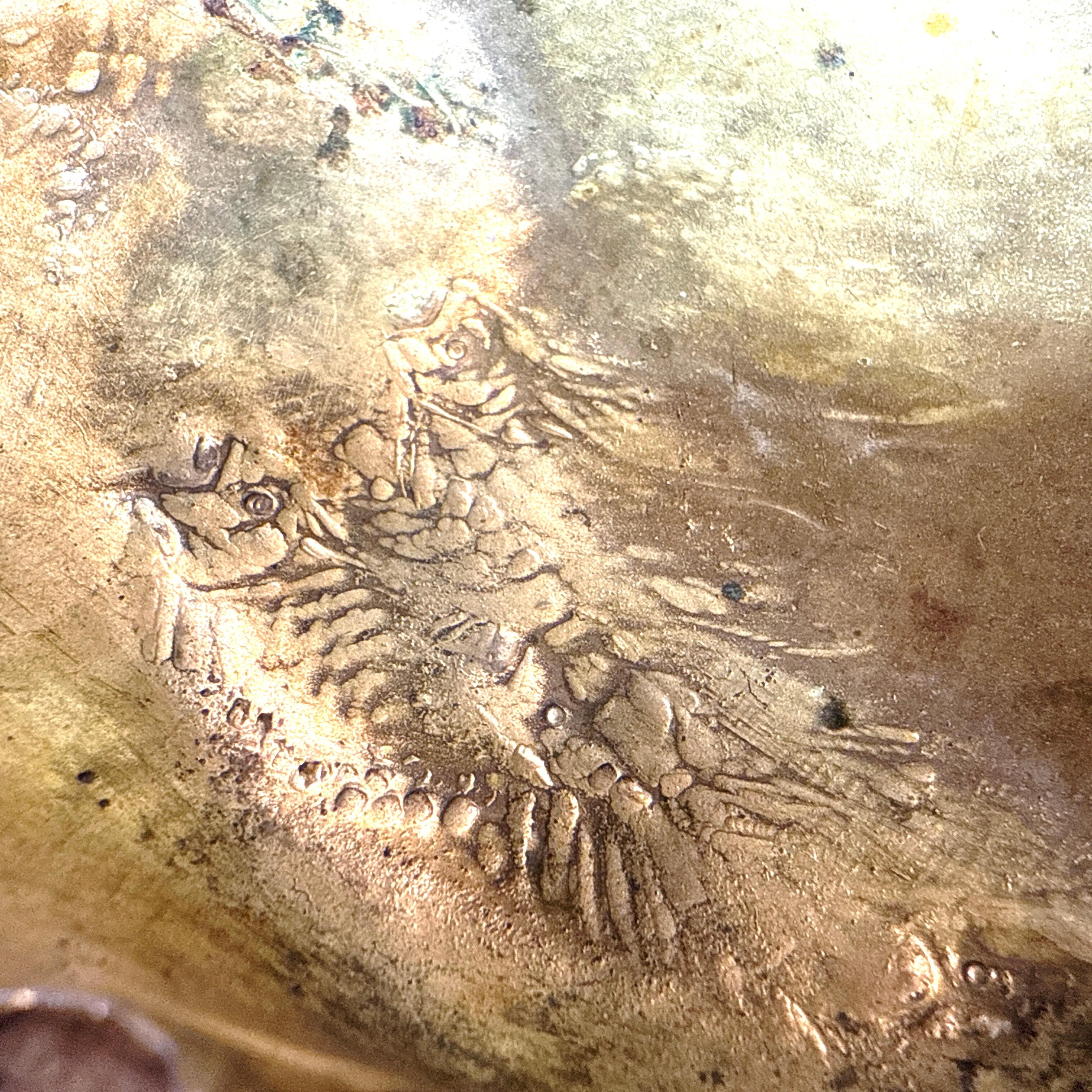 Auguste Ledru (francese, 1860-1902) Calamaio. Bronzo dorato - Fonderia Susse Frères in vendita 9