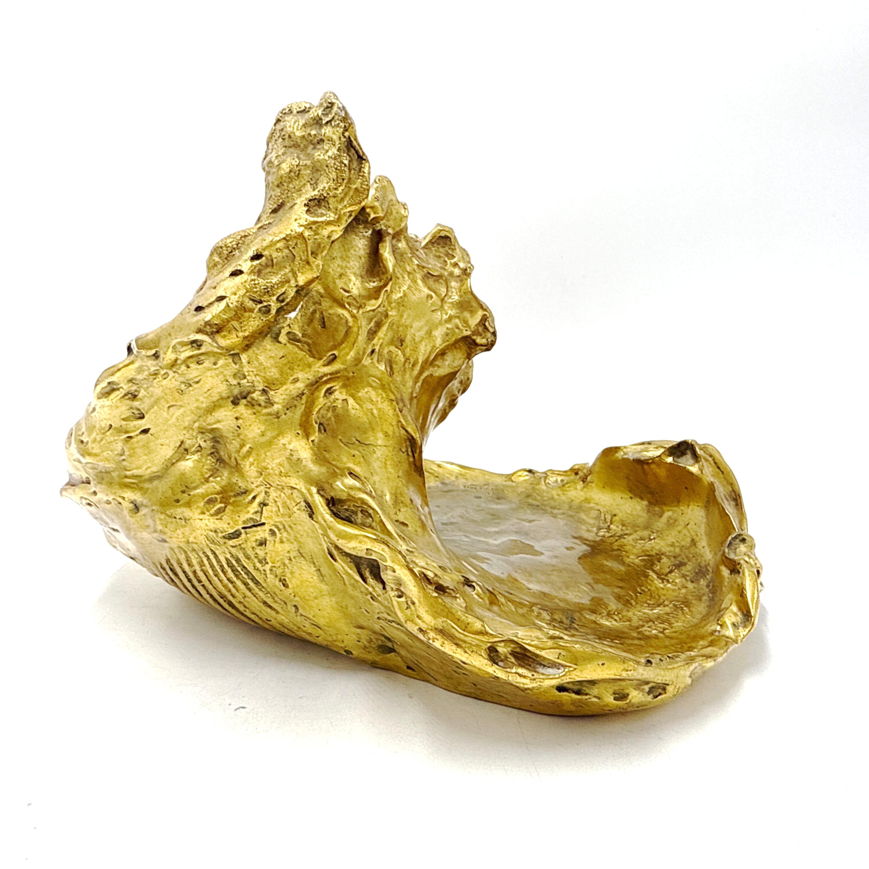 Auguste Ledru (francese, 1860-1902) Calamaio. Bronzo dorato - Fonderia Susse Frères in vendita 2