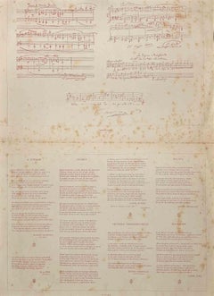 La Fede des Vendanges à Naple-Lithograph by Auguste Lepère-Early 20th Century