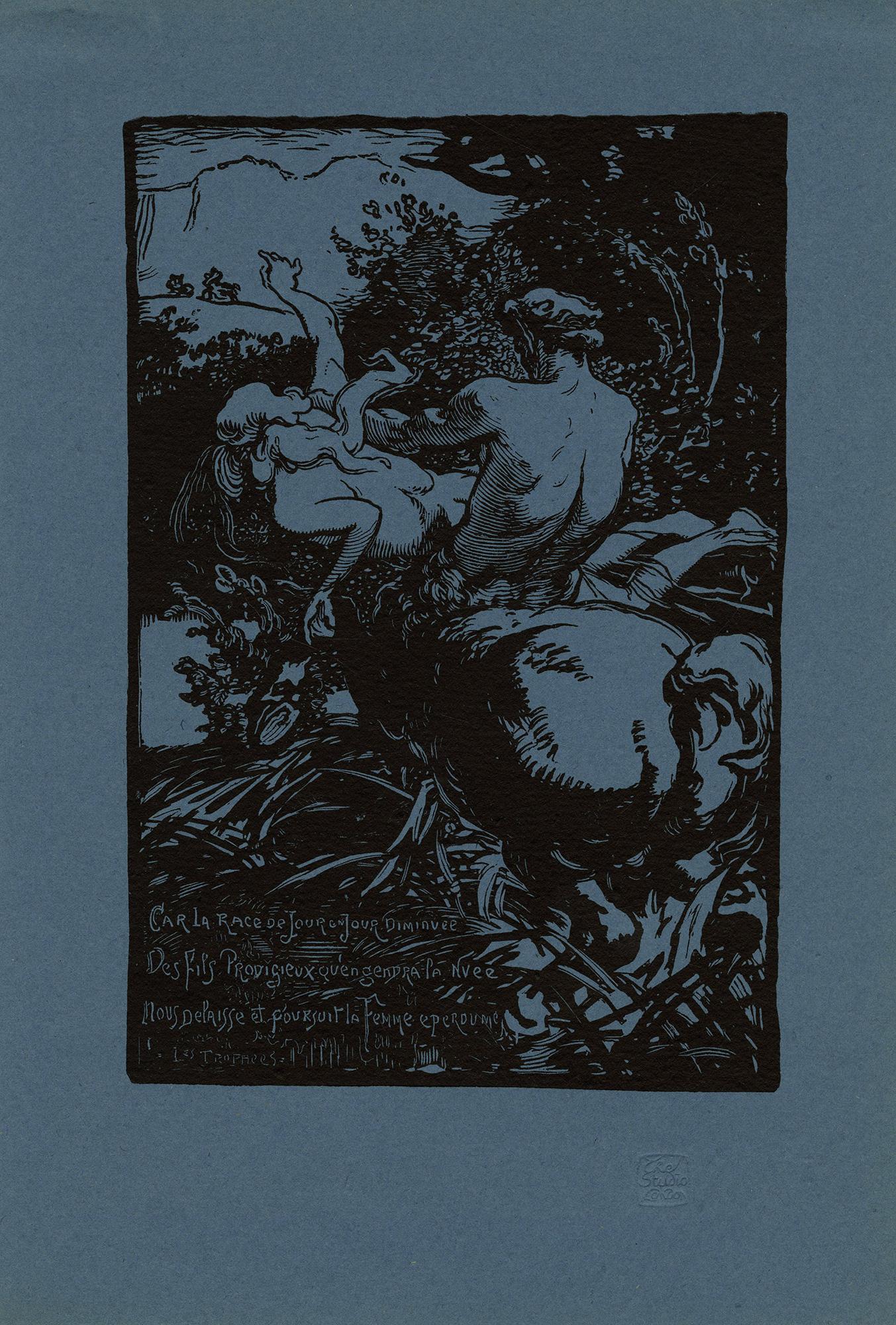 Les Trophées - Print by Auguste Lepère
