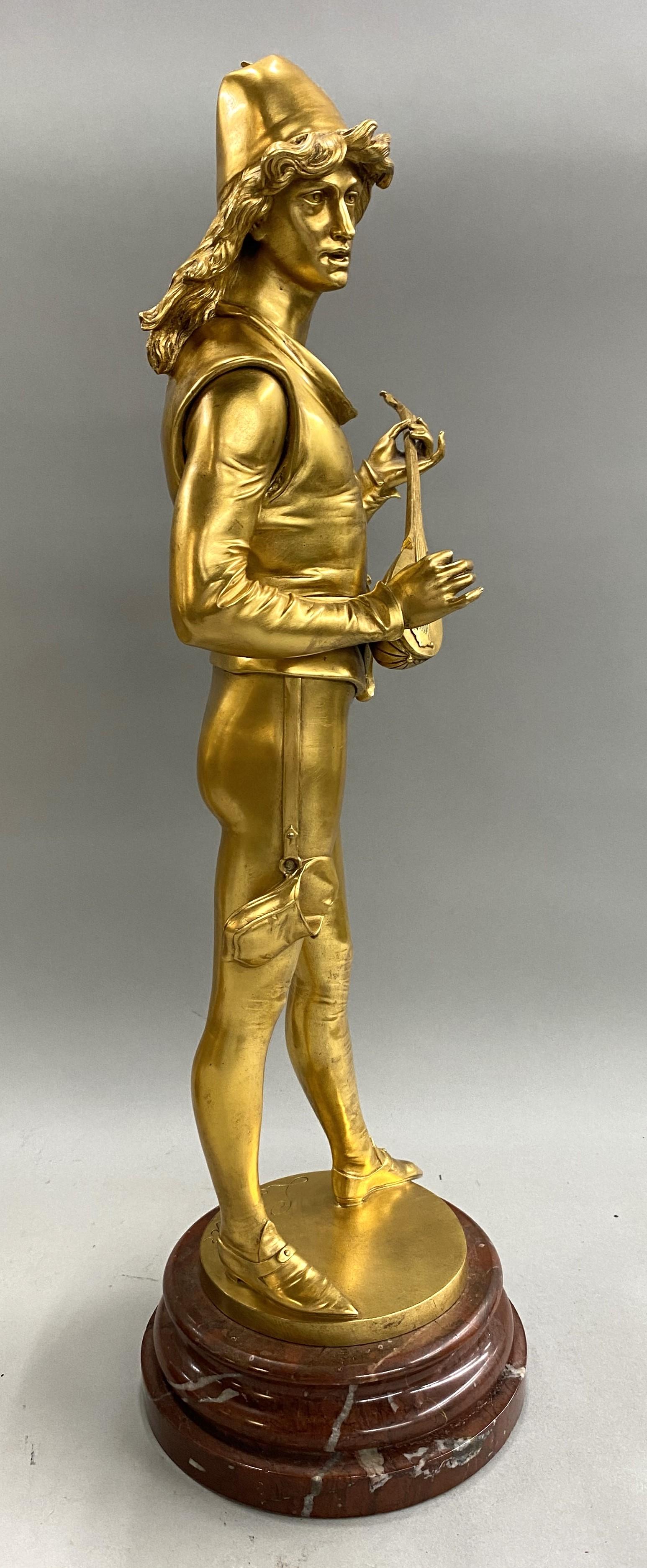 Auguste Louis Lalouette für Tiffany & Co, Paar vergoldete figürliche Bronzen aus dem 19. Jahrhundert, Paar im Angebot 8