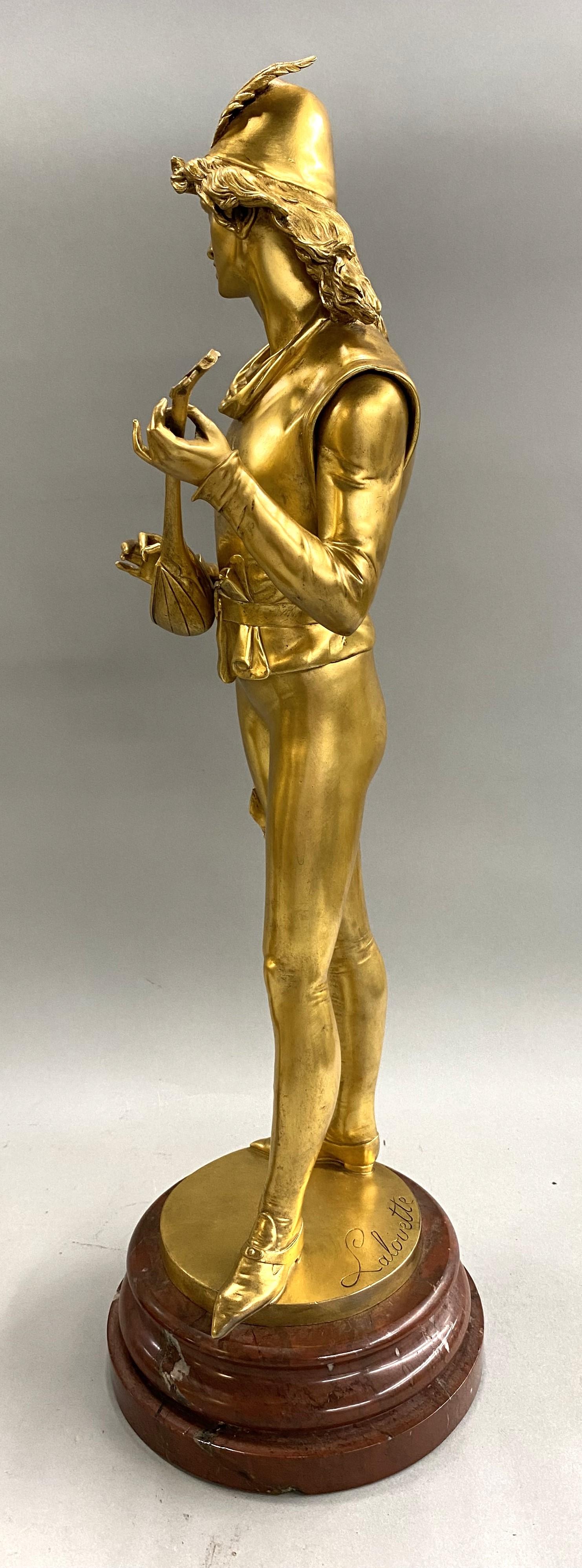 Auguste Louis Lalouette für Tiffany & Co, Paar vergoldete figürliche Bronzen aus dem 19. Jahrhundert, Paar im Angebot 10