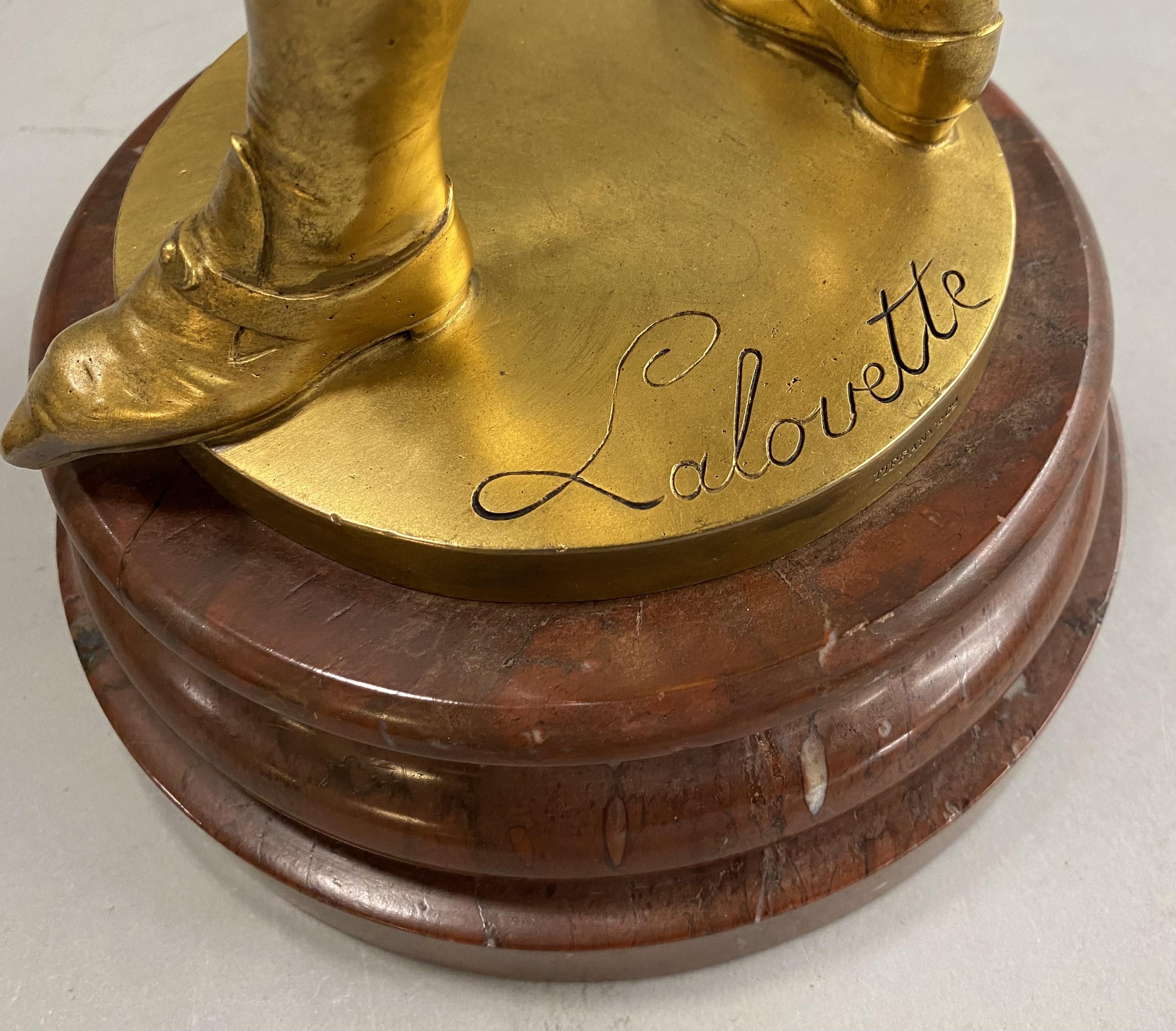 Auguste Louis Lalouette für Tiffany & Co, Paar vergoldete figürliche Bronzen aus dem 19. Jahrhundert, Paar im Angebot 14