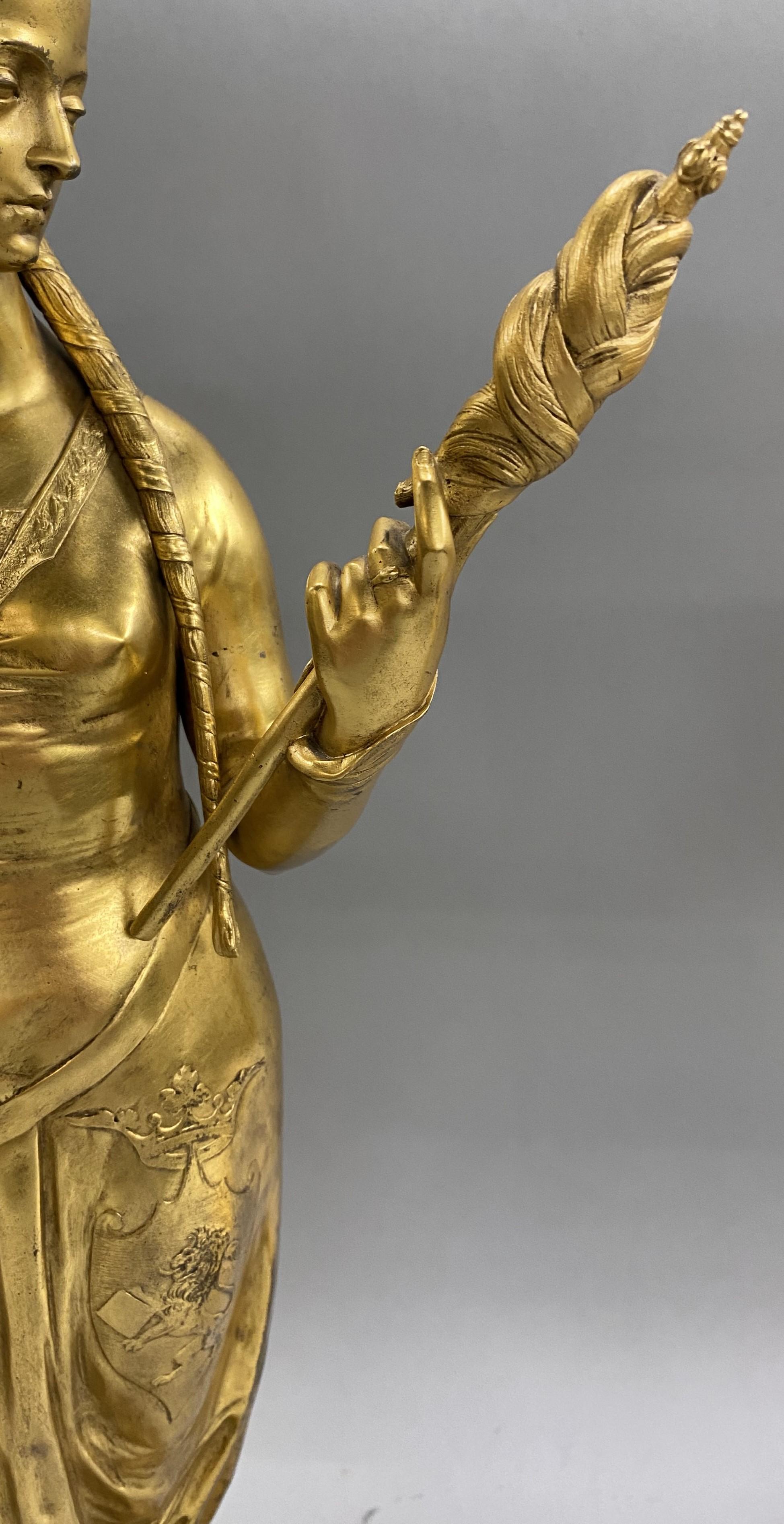 Auguste Louis Lalouette für Tiffany & Co, Paar vergoldete figürliche Bronzen aus dem 19. Jahrhundert, Paar im Angebot 3