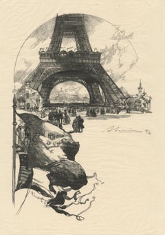 A l'Exposition Universelle: La Tour Eiffel            