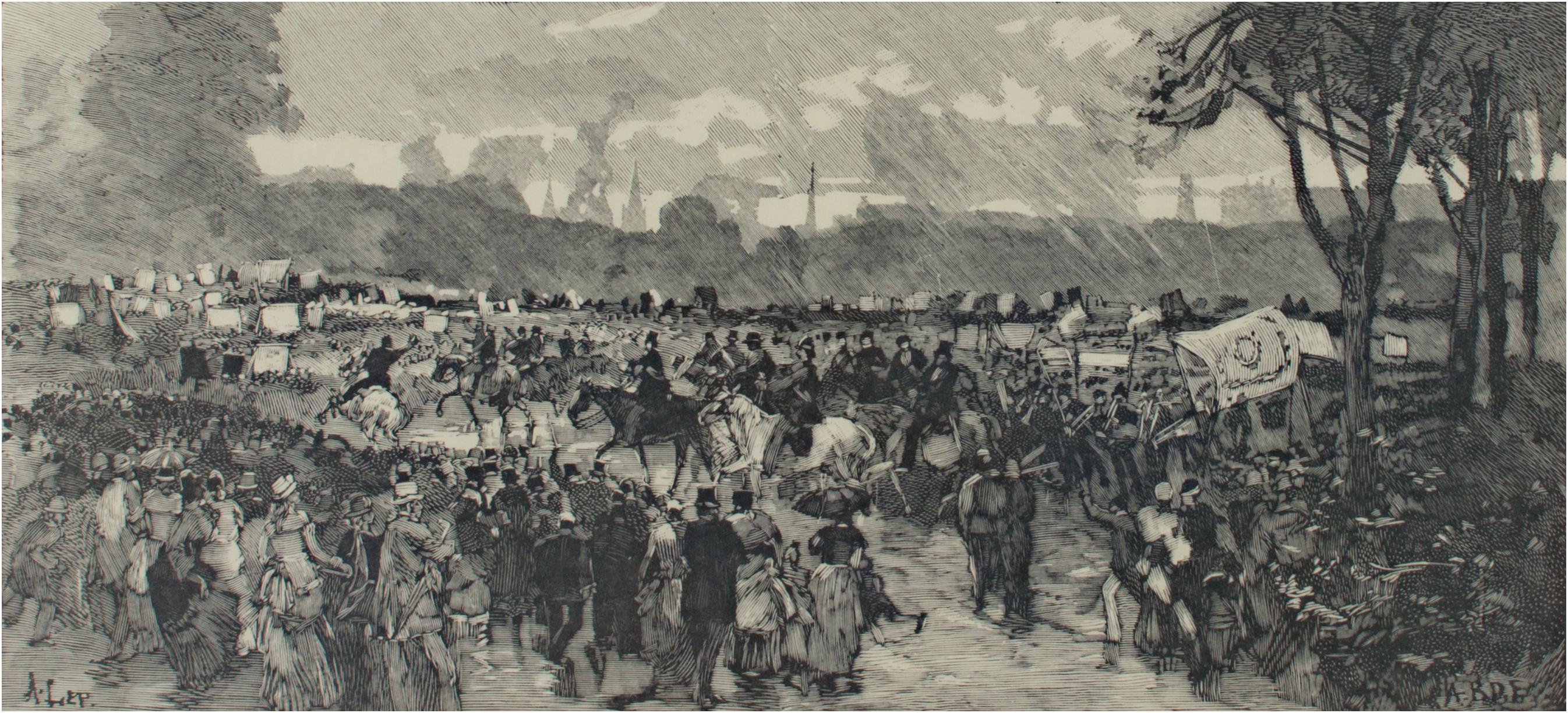 The present artwork is an excellent example of the woodcut engravings of Auguste-Louis Lepère (1849 - 1918). He was the son of the sculptor Francois Lepère, and is considered a leader in the creative revival of wood engraving in Europe. He