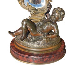 Auguste Moreau - Bronze Toilet Mirror