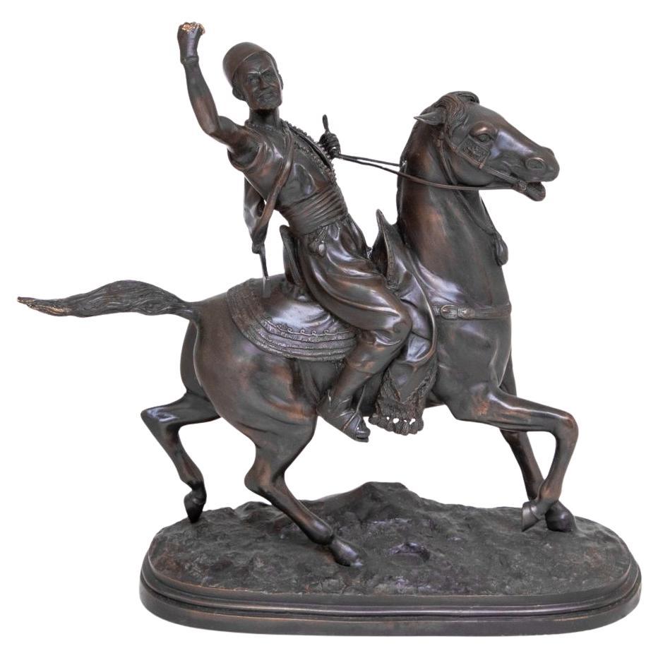 Auguste Moreau "The Falconer" Bronze For Sale