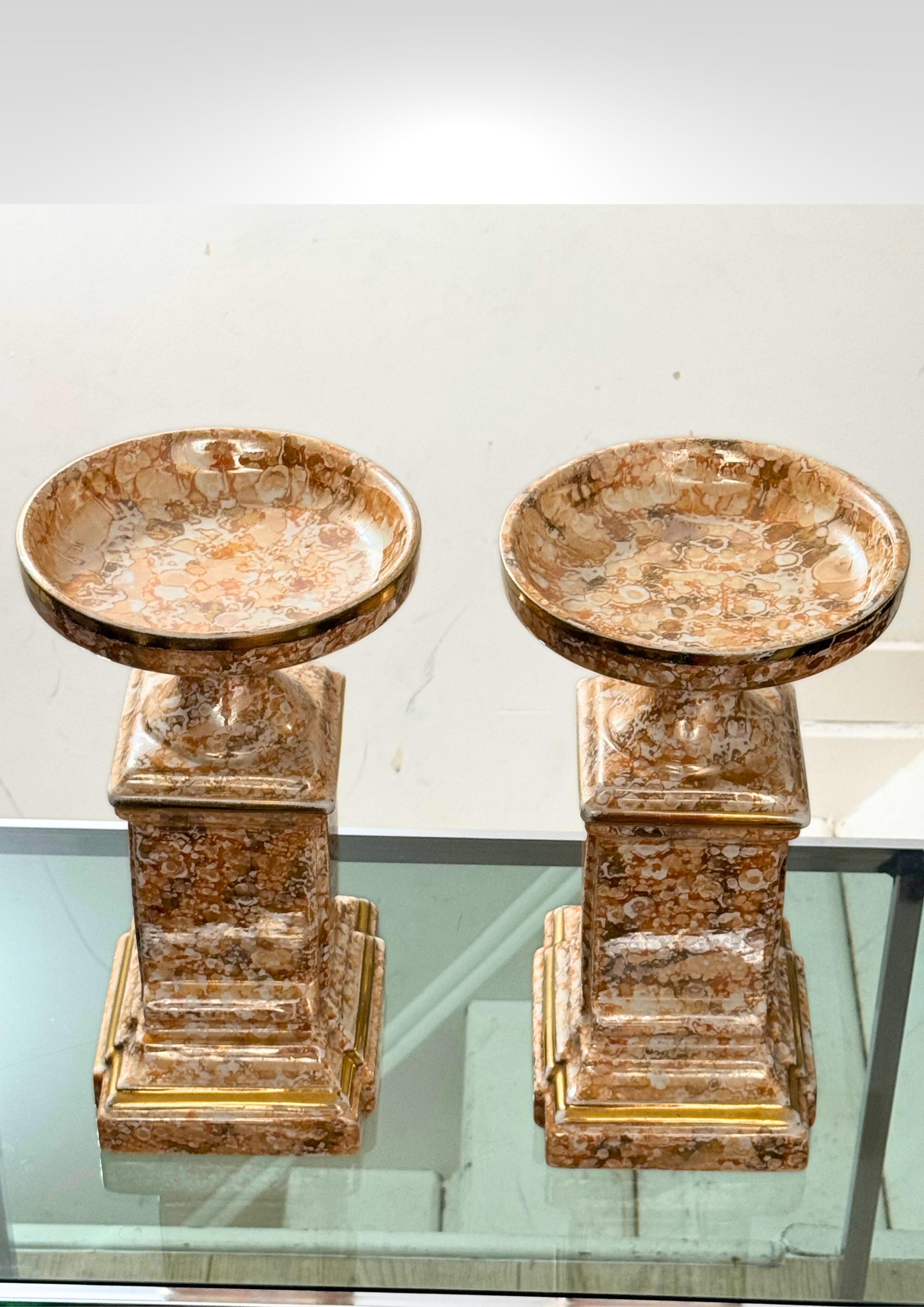 Auguste Mouzin et Cie Paar keramische Tazza-Urnen aus den 1930er Jahren im Angebot 4