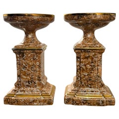 Auguste Mouzin et Cie Coppia di urne in ceramica Tazza degli anni '30