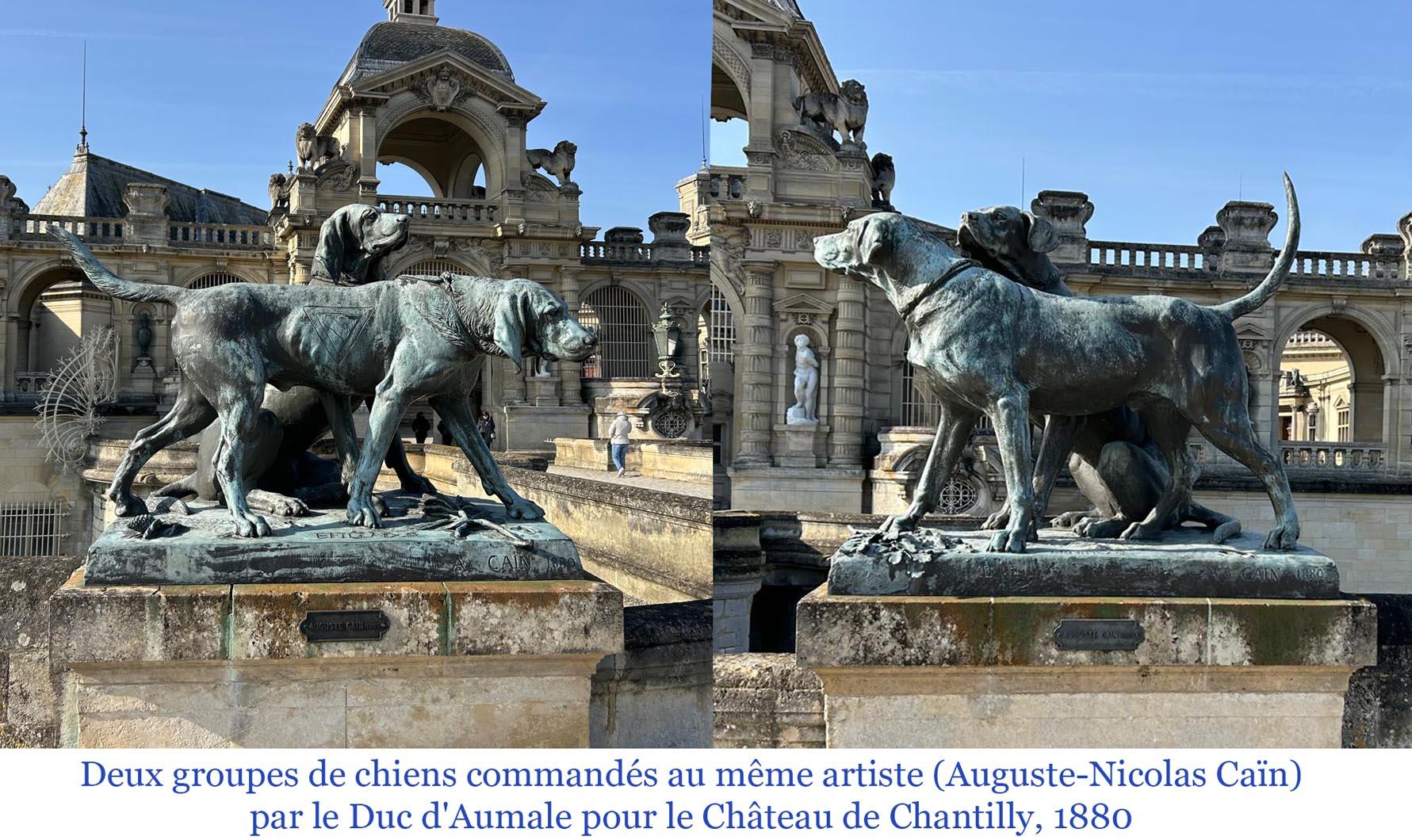 Auguste-Nicolas CAÏN, dos grupos monumentales de bronce, bases originales de piedra, 1893 en venta 3