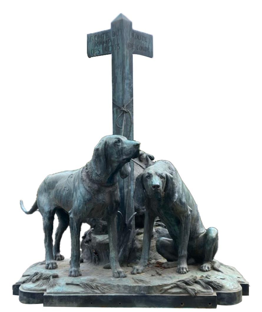 Estos dos grupos fueron encargados por Jacques Stern (1839-1902) a uno de los más grandes pintores de animales de la segunda mitad del siglo XIX, Auguste-Nicolas Caïn, célebre por sus esculturas monumentales. Stern era el digno heredero de una rica