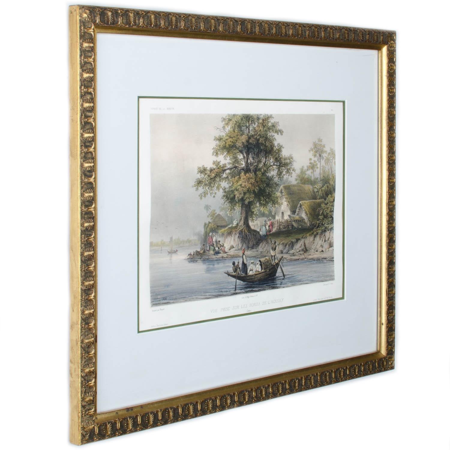 Auguste-Nicolas Vaillant


(France, 1793-1858)



Vue prise sur les bords de l'Hougly, Inde

Une estampe extrêmement rare avec un coloriage à la main encore plus rare, tirée du 