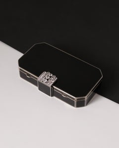 Auguste Peyroula, French Gold, Silver, Enamel and Jeweled Compact, circa 1925