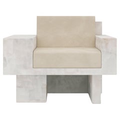 Auguste Piece 01 White Onyx Limited Edition Armchair by Tristan Montabord-Marc