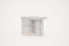Auguste Piece 02 White Onyx Limited Edition Side Table by Tristan Montabord-Marc