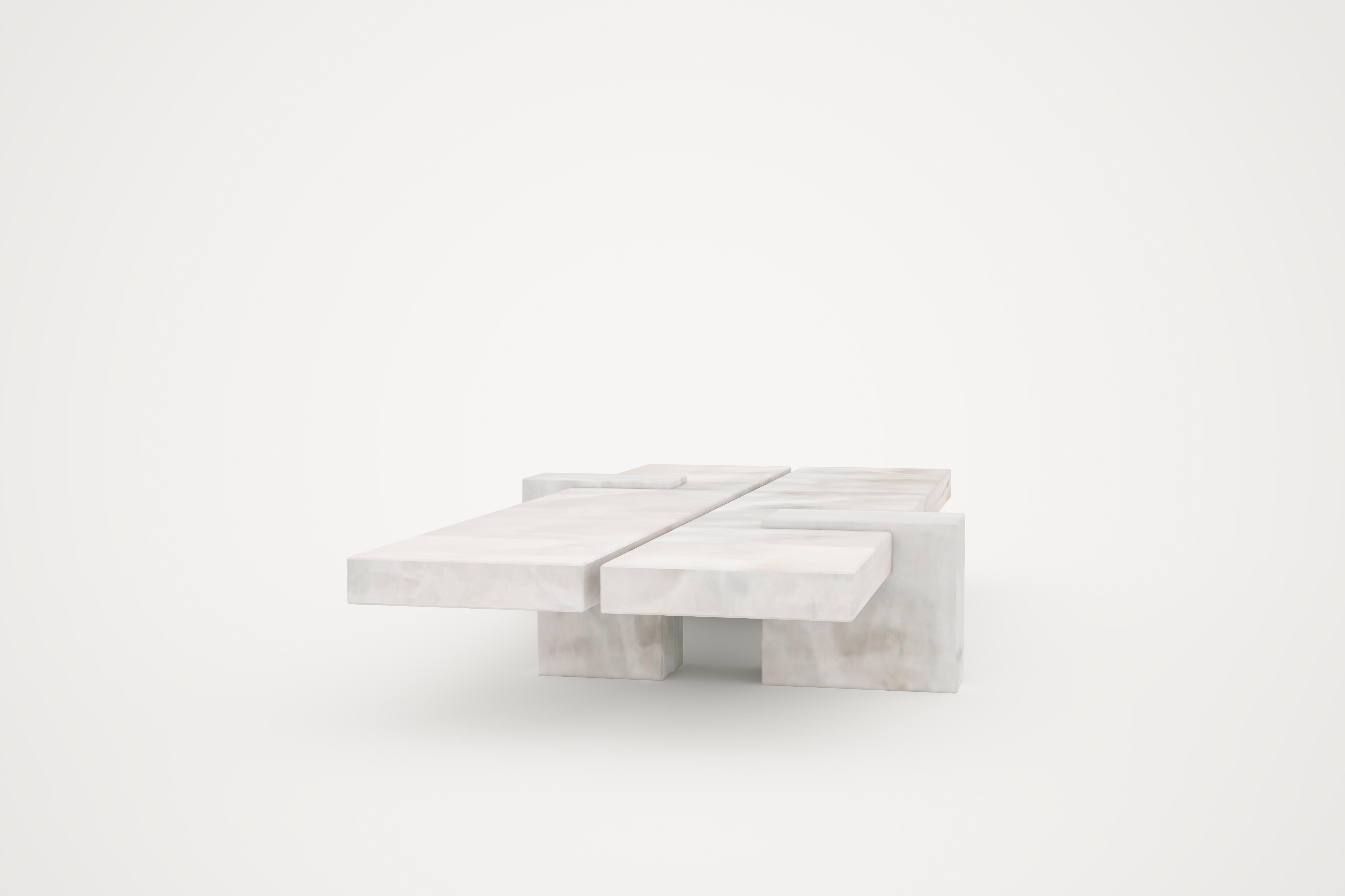 Belgian Auguste Piece 04 Onyx Limited Edition Coffee Table by Tristan Montabord-Marc For Sale