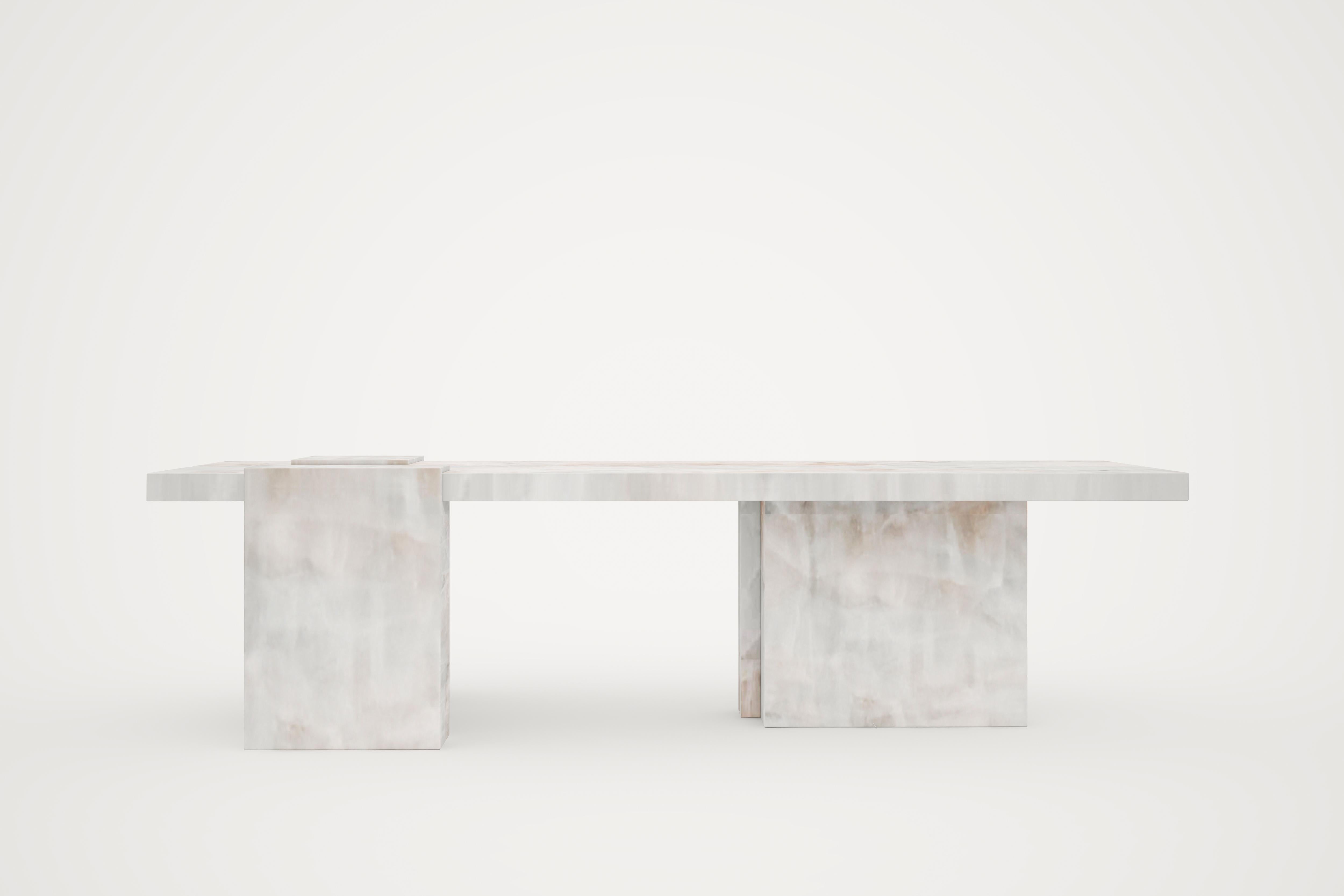 Belgian Auguste Piece 05 Onyx Limited Edition Dining Table by Tristan Montabord-Marc For Sale