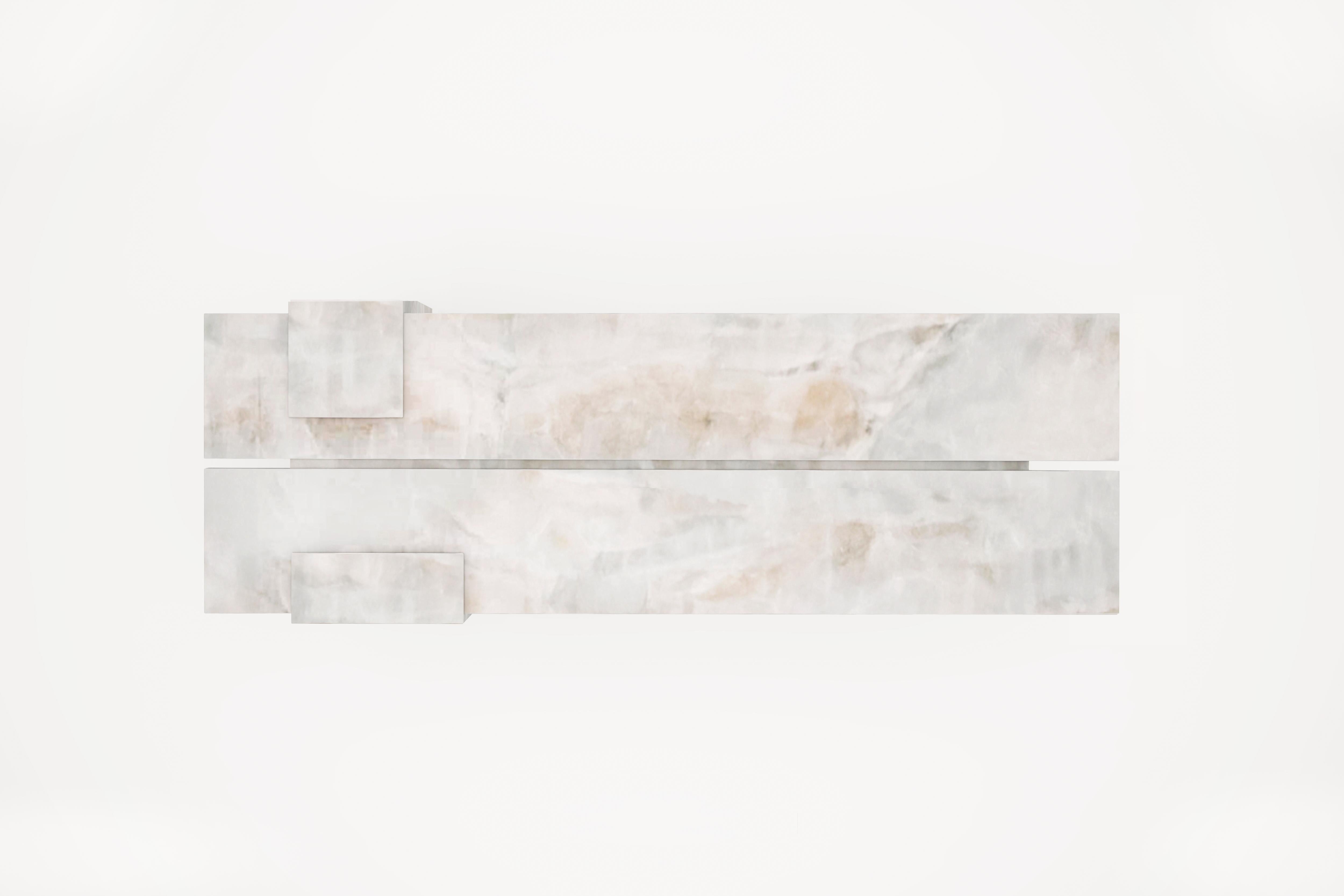 Auguste Piece 05 Onyx Limited Edition Dining Table by Tristan Montabord-Marc In New Condition For Sale In Geneve, CH
