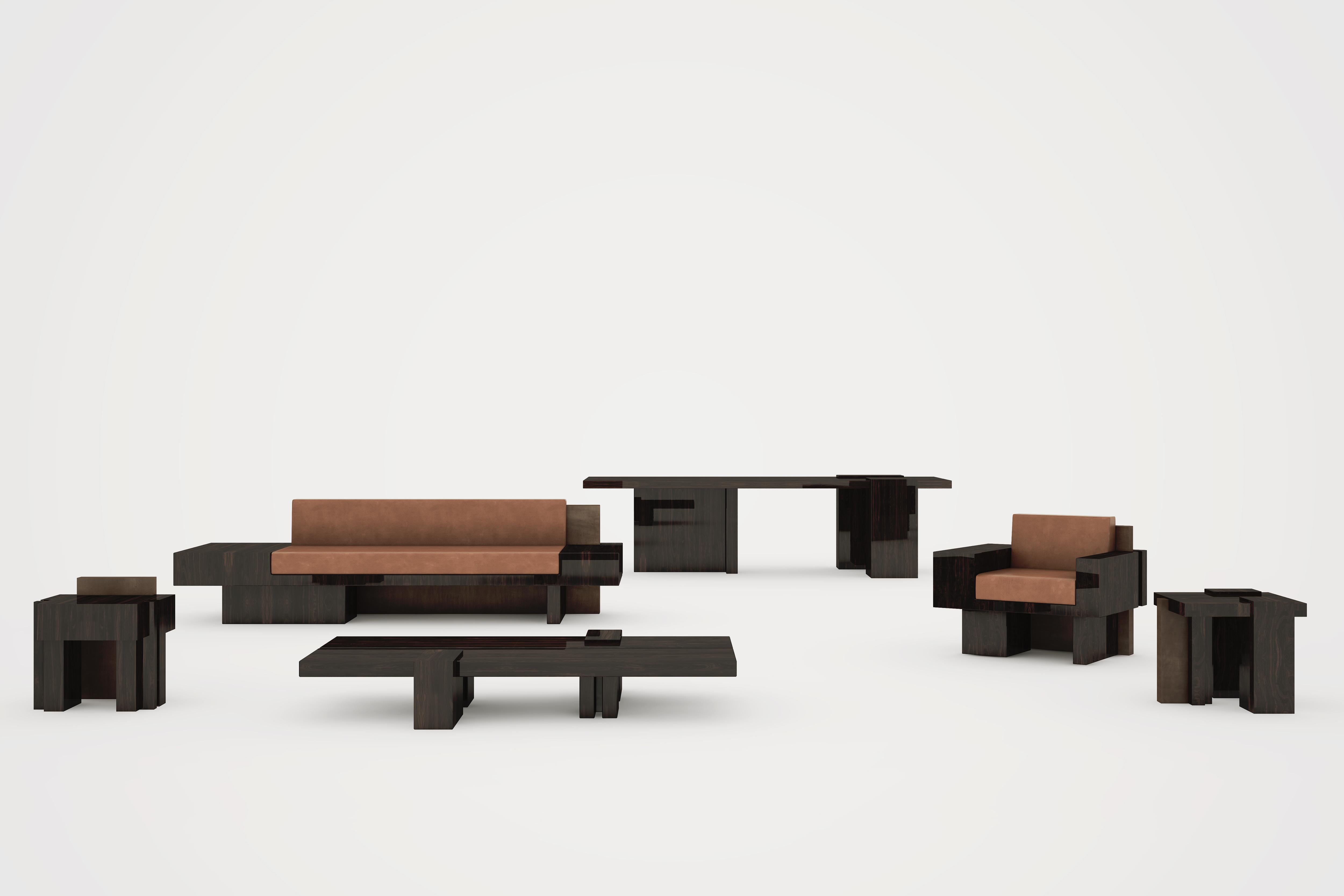 Auguste Piece 05 Onyx Limited Edition Dining Table by Tristan Montabord-Marc For Sale 2