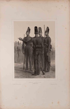 Arnaouts Gardes-Côtes (Philadelphie, Asie)- Lithograph by Auguste Raffet - 1830s