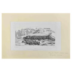 Assaut - Lithograph by  Auguste Raffet - 1837