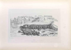 Assaut - Lithograph by Auguste Raffet - 1837