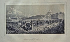 Batterie n°14 - Litografia di Auguste Raffet - 1859