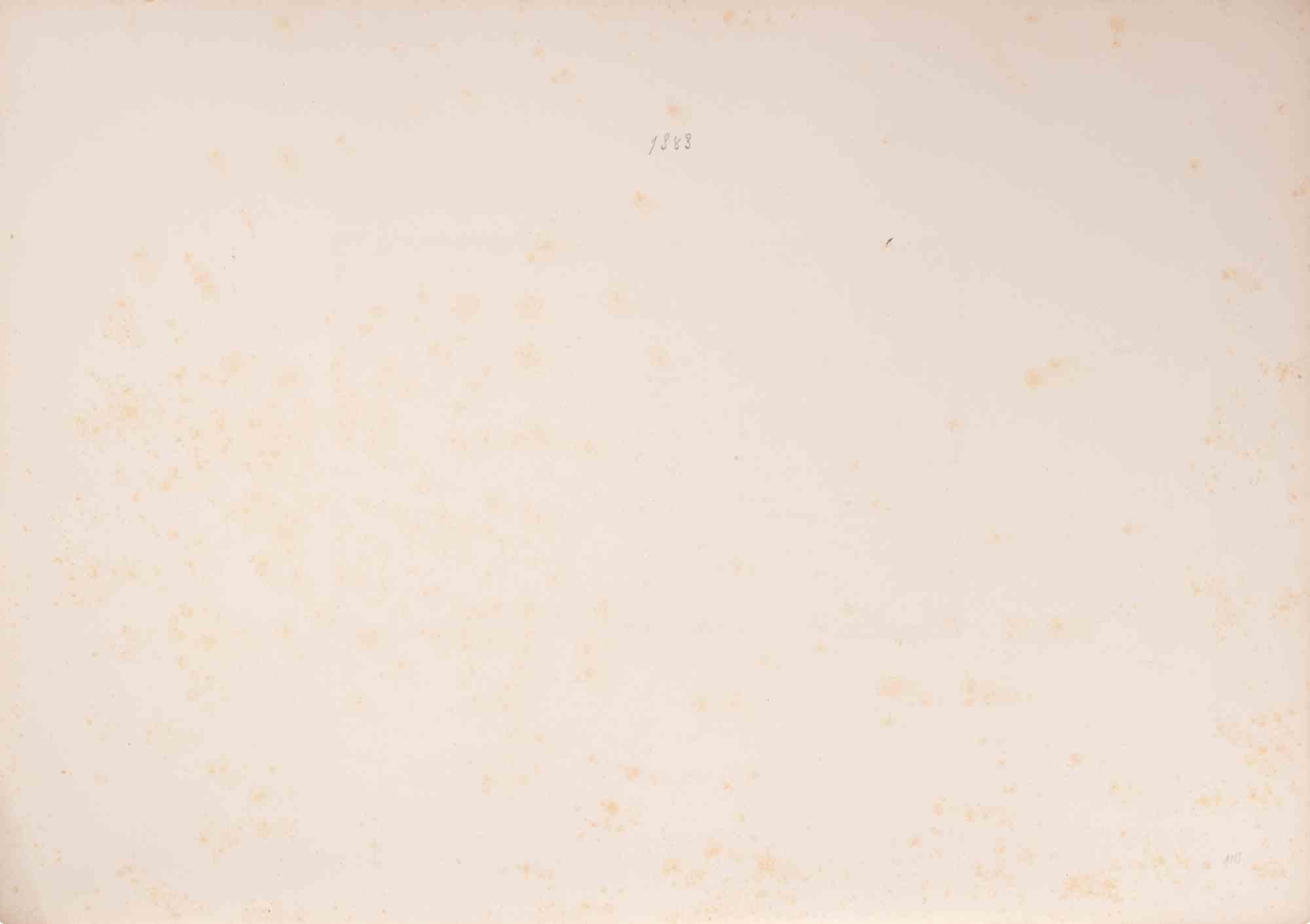 Campement en Valachie - Lithograph by Auguste Raffet - 1840s For Sale 1